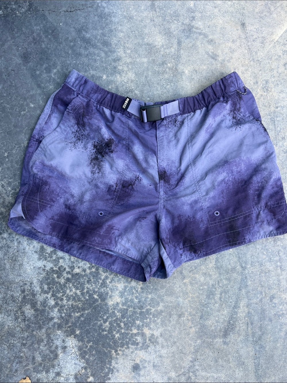 REI Purple Tie-Dye Athletic Shorts